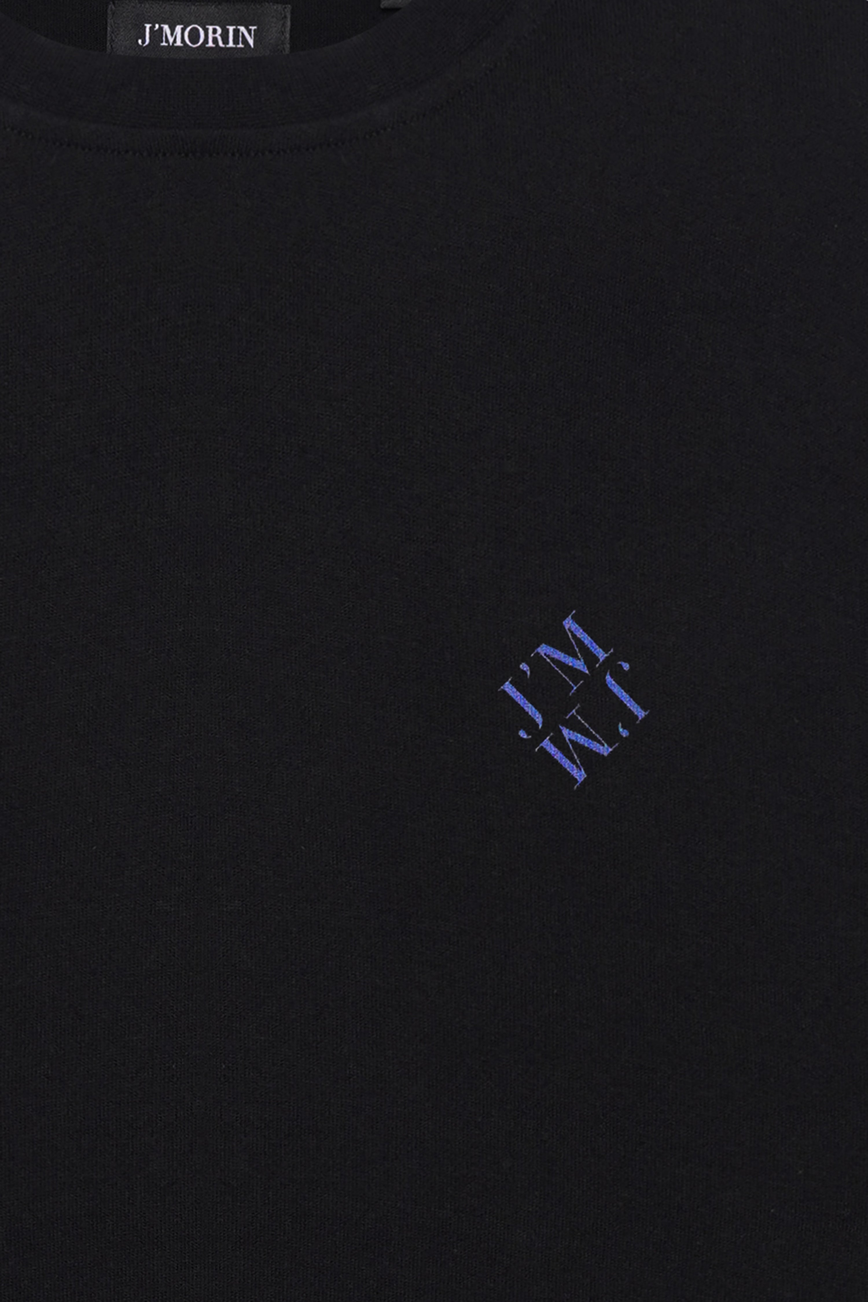 Regular fit t - shirt with Ocean Care illustration print. - BLACK