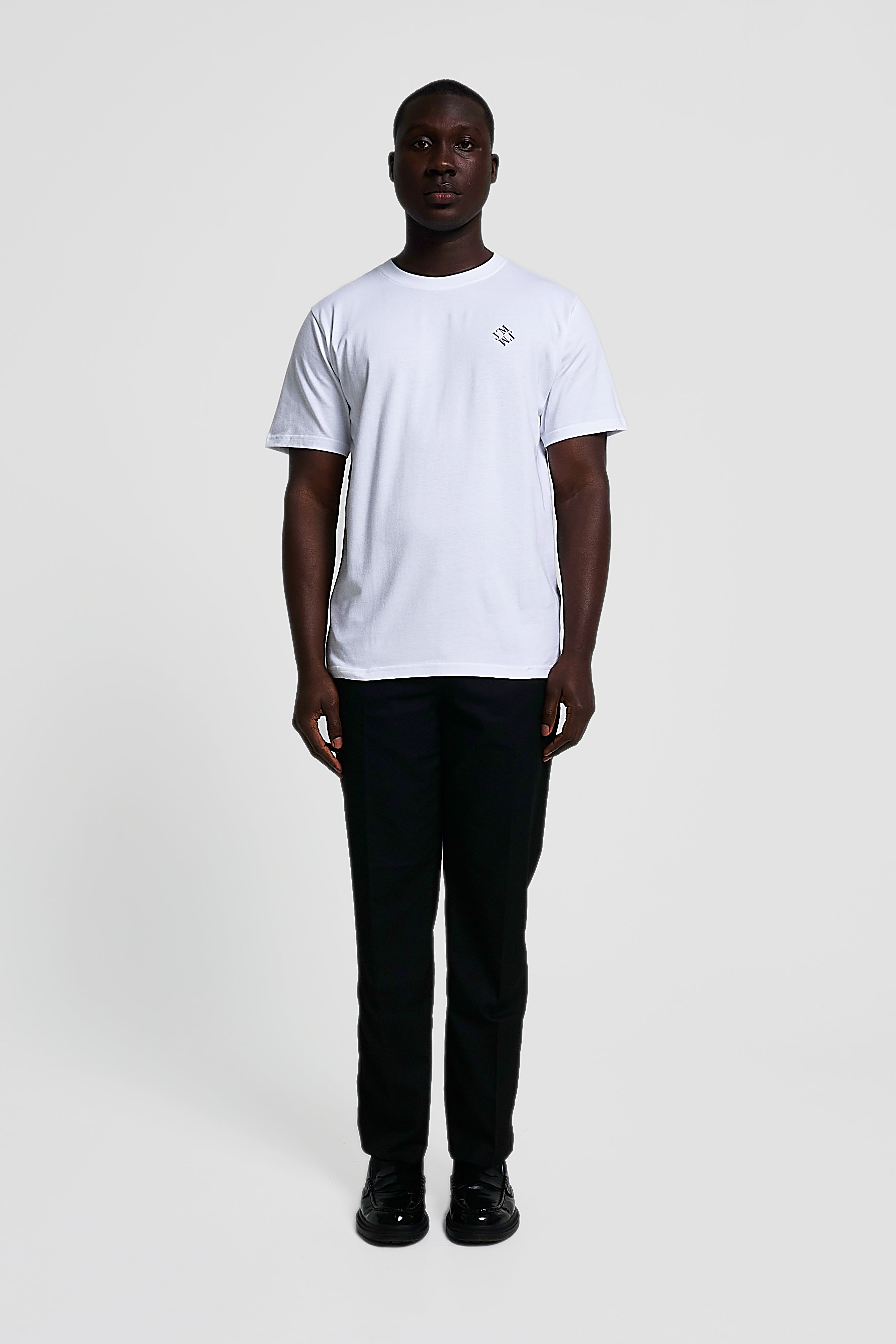 Regular fit t - shirt with Ocean Care illustration print. -WHITE