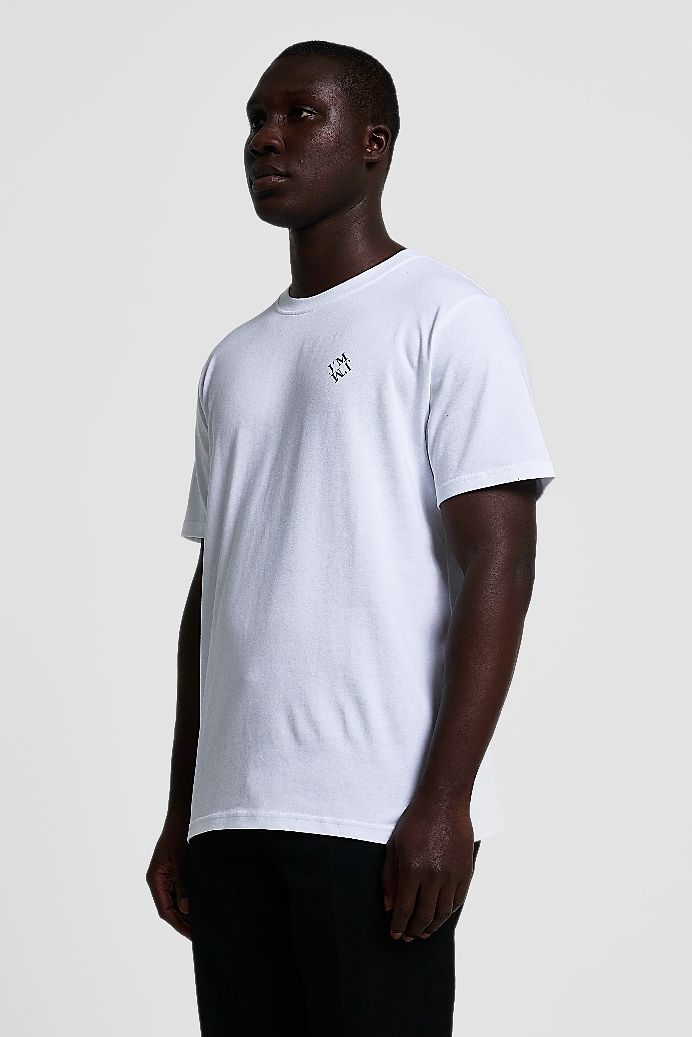 Regular fit t - shirt with Ocean Care illustration print. -WHITE